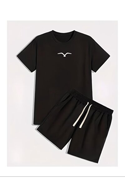 FATOOM STILE Men's T-Shirt Shorts - T-Shirt with Shorts Bottom Top Set a Prin...
