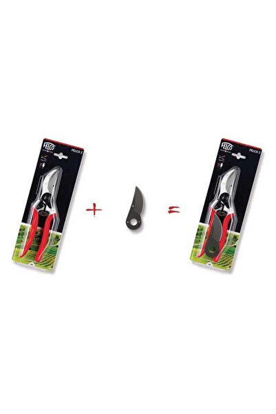 Felco PROMO Package Professional Pruner 2 + Blade 2/3 Black F-Tech