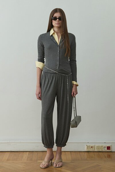 Suud Collection Smoked Cosie Buttoned Cardigan