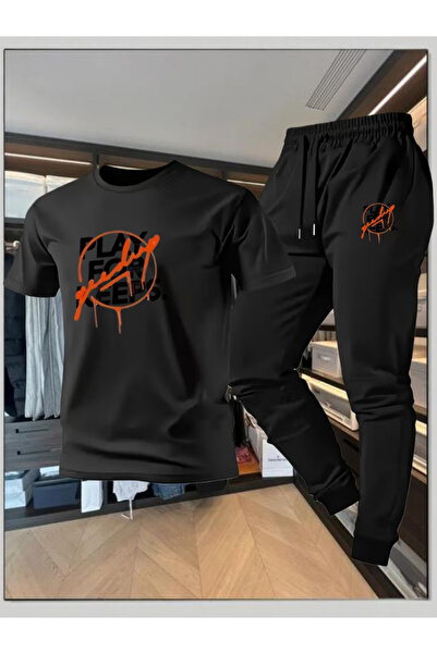 Flow touch Play Printed Oversized Alt Top Tracksuit Set