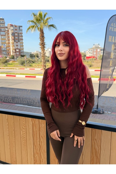 favorim peruk New sezon kızıl dalgalı vip peruk