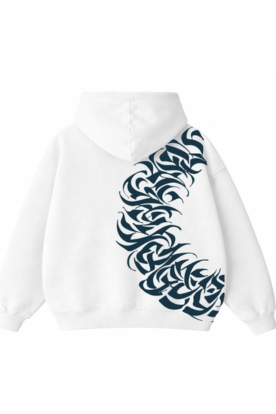 BACKLAİN Mod Style تريند سيرت مطبوع سويت شيرت هودي للجنسين 3 خيوط