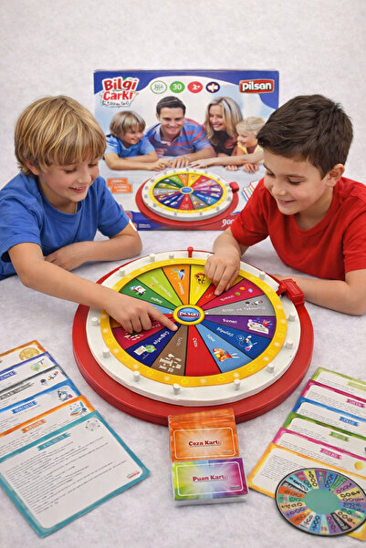 NUNU Eğitici Zeka Çarkı Bilgi Yarışması Oyunu – 520 Soru, 13 Kategori, Aile E...