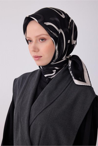 Belli وشاح بنمط تجريدي تيفيل حرير 4309D E26YA4309D01-01