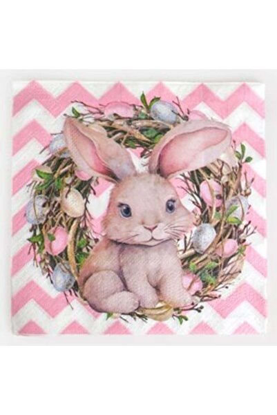 SHOPIENS Napkins with 2 Layers Bunny Crown Eggs 33 x 33 cm - 20 pcs