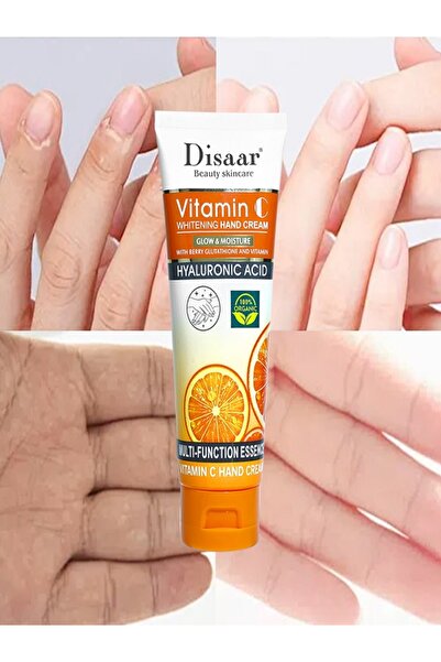 DISAAR Beauty Vitamin C & Hyaluronic Acid El Kremi Nemlendirici Kuru Ciltler ...