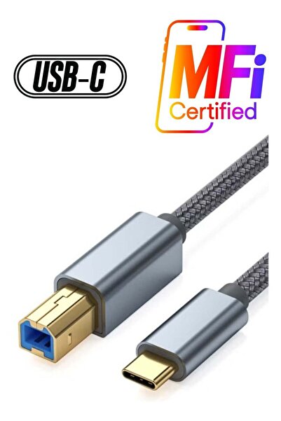 Generic USB B to USB C Printer Cable 1.5m