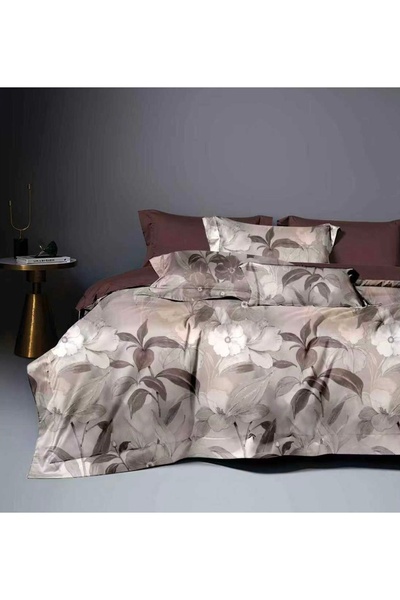 Luna Lenjerie de Pat 6 Piese cu Elastic - 180x200 cm, Set Complet Pat Dublu c...