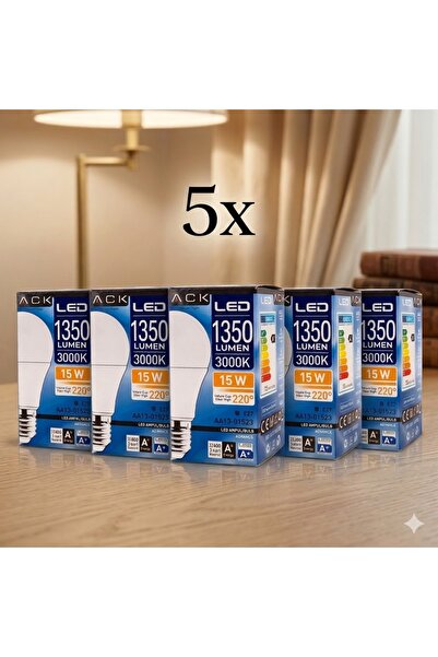 ACK 15W AMPUL GÜNIŞIĞI 5 ADET