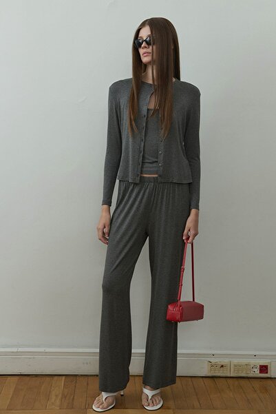 Suud Collection Smoked Cosie Elastic Waist Pants