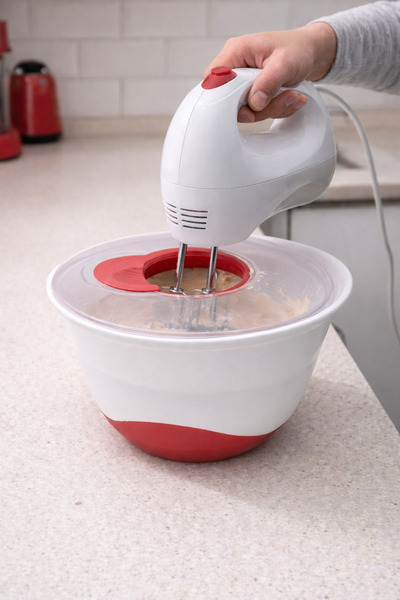 Binbirreyon Mixing Bowl Mixer Bowl with Splash-Proof Lid Non-Slip 23X12Cm Ra188