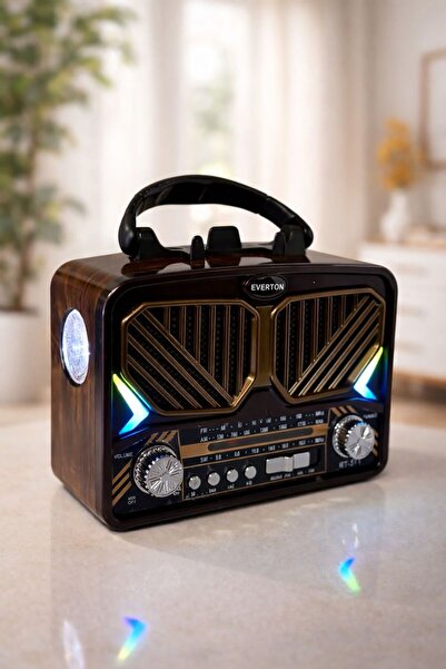 Everton Rt-571 Solar Enerjili Nostajık Bluethoot Radyo Müzik Çalar