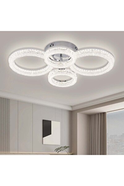 RFAN LED Chandelier, Model K3536/2+2CH, With Remote Control, 3 Light Types, 1...