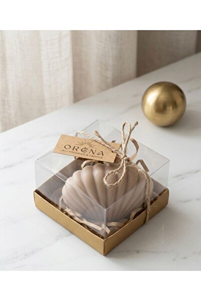 ORENACANDLE BEJ İSTİRİDYE EL YAPIMI DOĞAL SOYA MUM