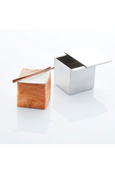 Nar kalıp Narkalıp Square Lid Cube Cake and Croissant Rpll Mold 10X10Cm