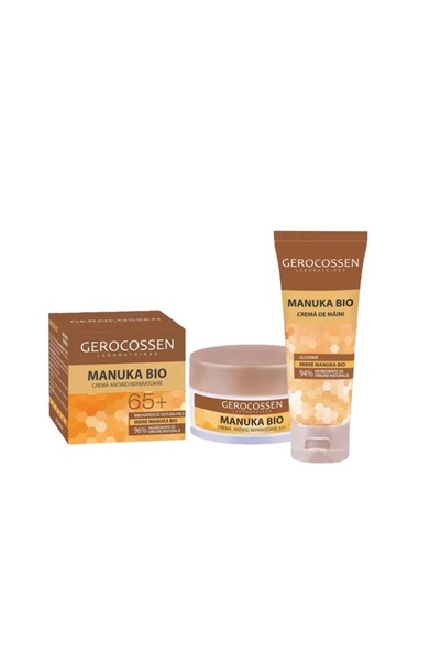 GEROCOSSEN Manuka Bio Set – Αντιρυτιδική Κρέμα 65+, 50ml και Κρέμα Χεριών 75ml