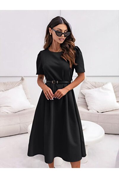 MAXORA SHOP Office dress with included eco- Leather buckle