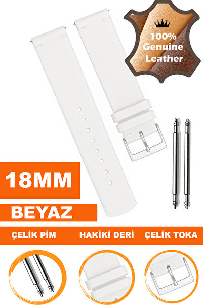 COBRA Genuine Leather Watch Band Strap Compatible with 18mm Watches L04Mk-18Mm