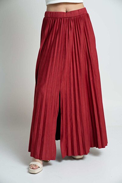 mica تنورة طويلة سادة بثنيات