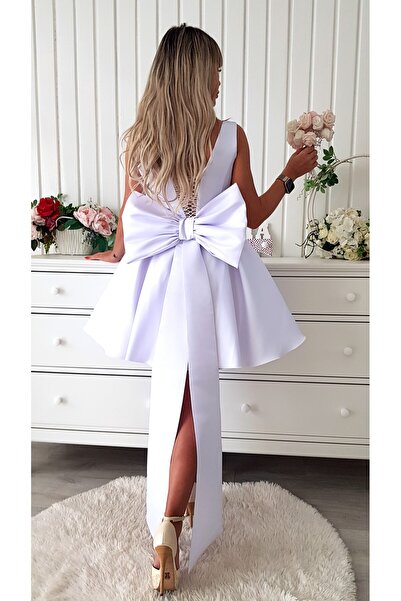 Voguesta Short Civil Wedding Dress Baby Doll Splendore White