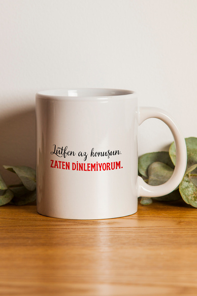 gavebutik ''Please Talk Less I'M Not Listening Anymore'' Printed Gift Mug Mac...