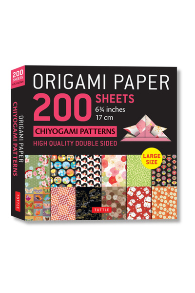 Tuttle Pub Hârtie Origami 200 de coli Modele Chiyogami 6 3/4 (17 cm): Hârtie ...