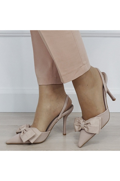 SOFILINE Light khaki shoes with bow 3270 01