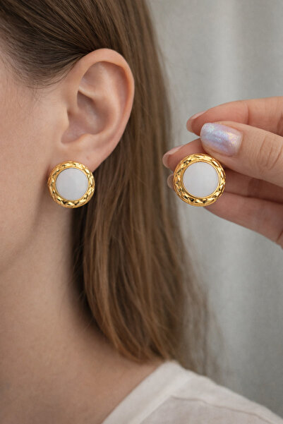 Ervalina Mineli Shaped Round Women's Earrings