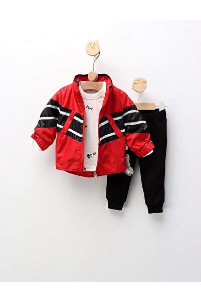 MiniKids Compleu Wild One, cu rosu