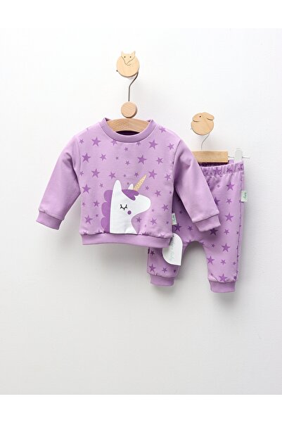 MiniKids Στολή με αστέρια και μονόκερο, μωβ