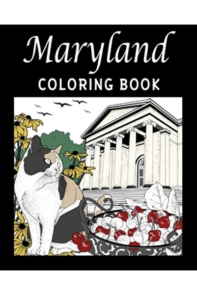 Blurb Inc Carte de colorat Maryland: Pictură pe repere ale statelor americane...