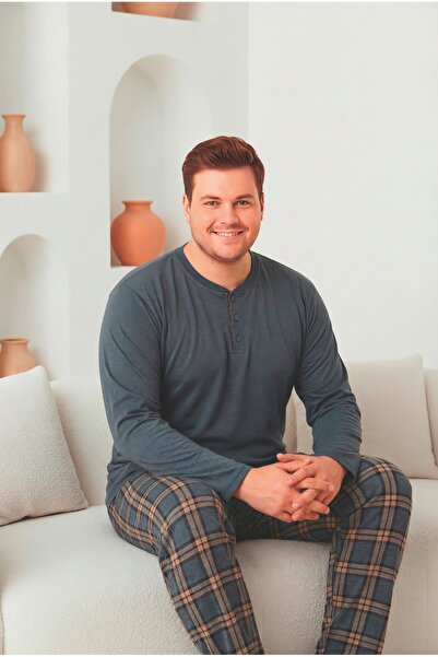 FORMO Men's 100% Natural Cotton Plaid Piece Long Sleeve Buttoned High Quality...