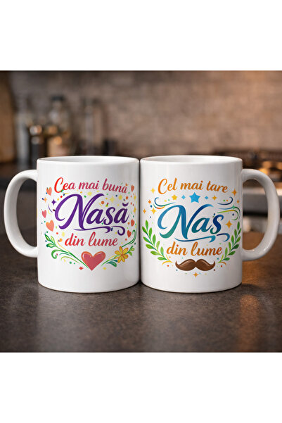 CumparaSMART Set of 2 Godmother Mugs – Best Godmother & Coolest Godfather in ...