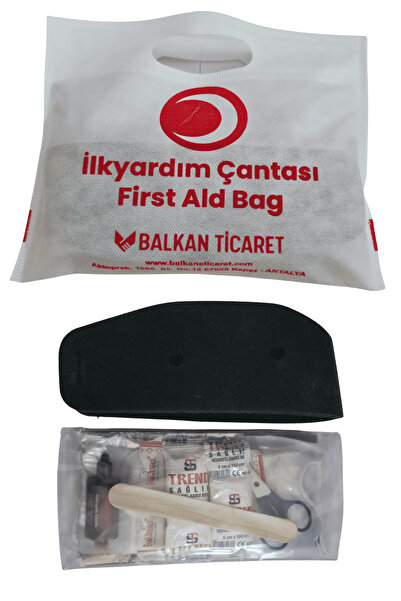 Balkan Ticaret Araç Yangın Tüpü 1Kg İlkyardım Seti Ruhsata Uygun 4 Yıllık TSE HYB CE Belgeli KKT ABC