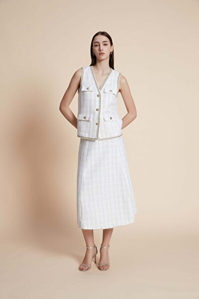 Yola Plain Midi Skirt