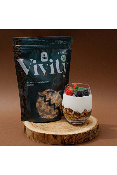 Allu 9 x Muesli cu alune de pădure, Vivity, 250g