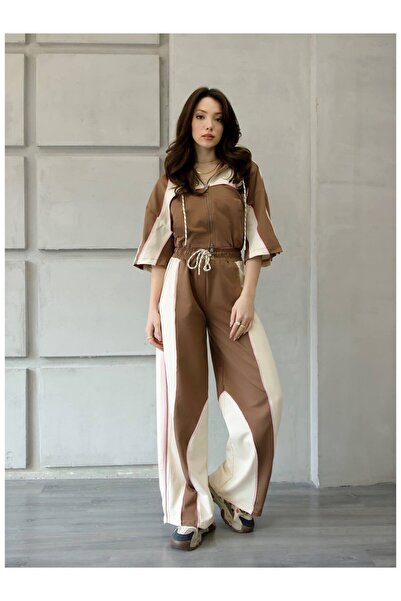 Coral بقطع قماش مخيطة معاً طقم مع سترة ميدي كول بقطع قماش مخيطة معاً 4709 إكر...