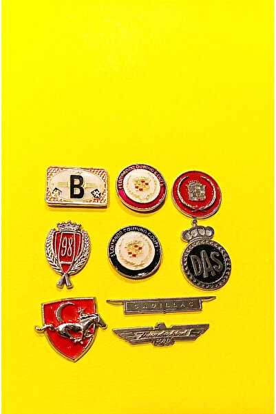 lina oto aksesuar 9 Metal Nuts with Emblem Tape