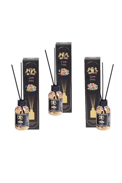 Golden Silva Σετ 3 διαχύτες χώρου με στικ Bubble Gum, 3 x 110ml