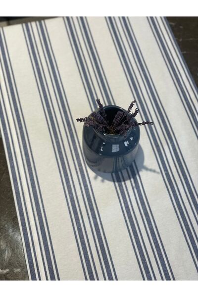Lucien Home Striped Cotton Lu Table Runner