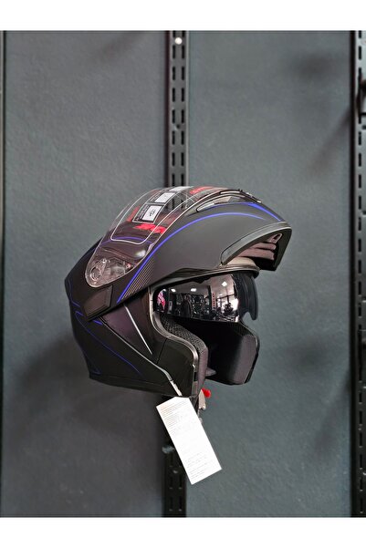 JK20 Jk-902 H8 Blue Çene Açılır Güneş Vizörlü Kask