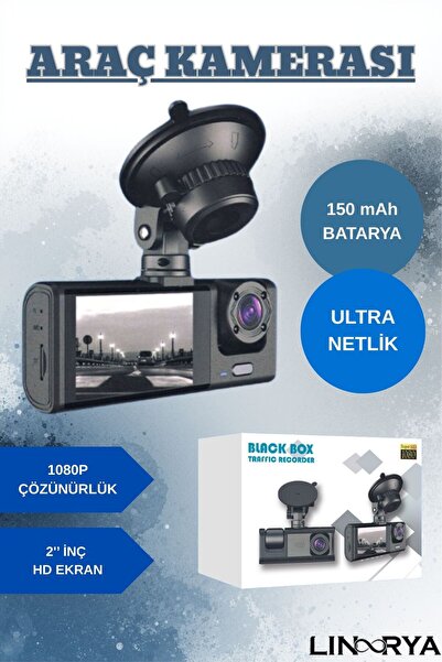 linarya BLM-86 ARAÇ KAMERASI Full HD 1080P Araç İçi Kamera 170° Geniş Açı Gec...