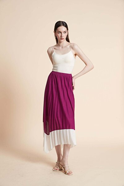 Yola Pleated Midi Skirt