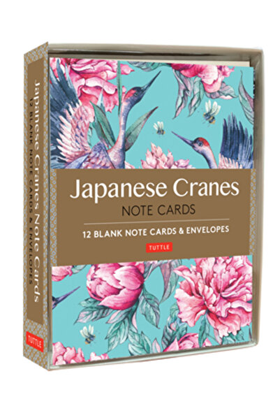 Tuttle Pub Cartonașe cu cocori japonezi: 12 cartonașe goale și plicuri (carto...