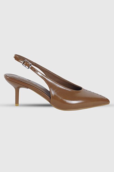 Modezya Nancy Taba Rasel Troc Pointed Toe Women's Heeled Shoes