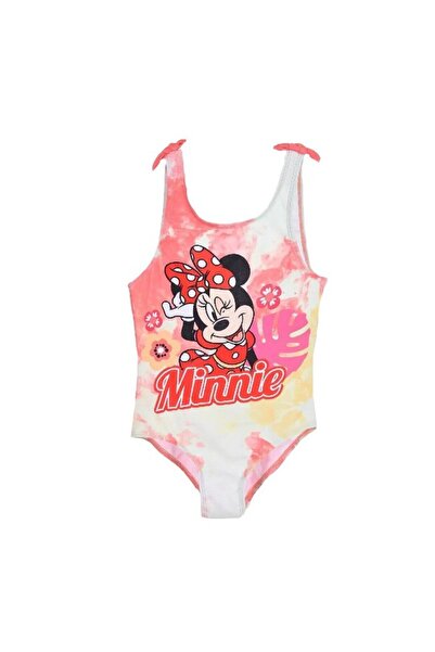 Minnie Mouse One-Piece Swimsuit, Polyester, Flowers, Minnie Mouse, Multicolor