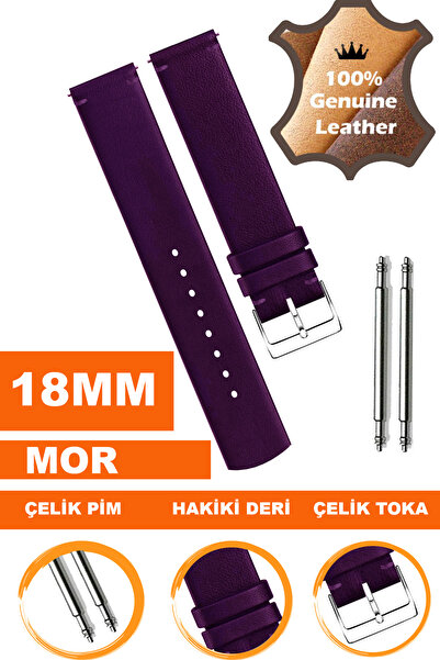 COBRA Genuine Leather Watch Band Strap Compatible with 18mm Watches L04Mk-18Mm
