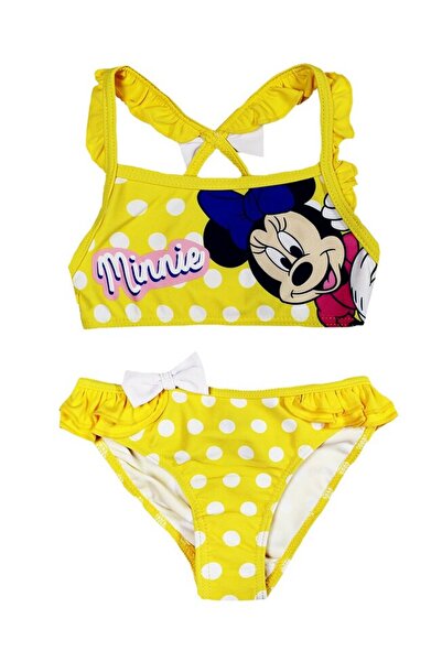 Minnie Mouse Costum de baie din 2 piese, 82% poliester, Minnie Mouse, galben ...