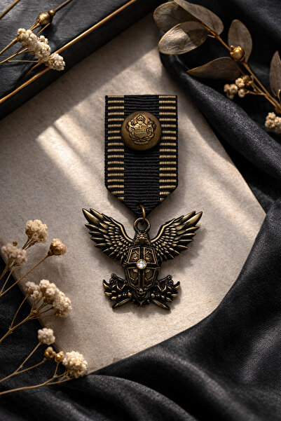 Eagle Shaped Coat of Arms Brooch