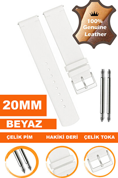 COBRA Genuine Leather Watch Band Strap Compatible with 20mm Watches L04Mk-20Mm